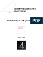 MG Btech 4th Sem Cs Syllabus