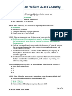 100 MCQs On Problem Based Learning