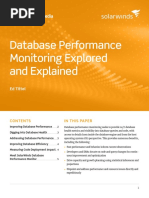 Database Performance Monitoring Explored Explained