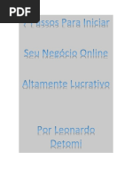 7 Passos para Iniciar Seu Negócio Online Altamente Lucrativo 1