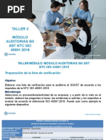 Tarea 1 Auditorias de Un SGSST 45001 2018