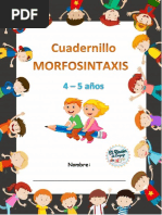 Cuadernillo Morfosintaxis 4-5 Años