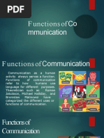 Functions of Communication