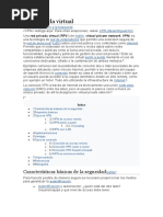 Red Privada Virtual: Características Básicas de La Seguridad