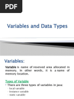 Variables and Data Types