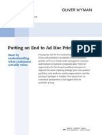 Putting An End To Ad Hoc Pricing: Start by Understanding What Customers Actually Value