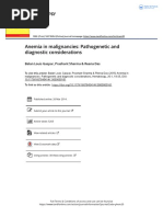 Anemia in Malignancies Pathogenetic and Diagnostic Considerations