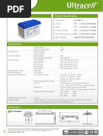 Bateria 100ah 12v Gel Ultracell Ucg100 12