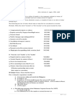 Income Tax Quiz Answer