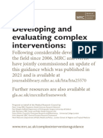 Complex Interventions Guidance 29-9-08 Updated