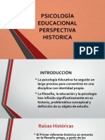 Historia de La Psicología Educacional