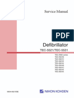 Nihon-Kohden TEC-5521E Defibrillator - Service Manual