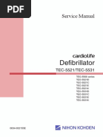 Nihon-Kohden TEC-5521E Defibrillator - Service Manual