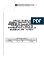 Directiva Administración de Bienes Almacén PDF