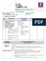 Sesion Ciencia - Adaptacion de Los Seres Vivos