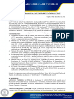 Resolución de Consejo Universitario #079-2021-Uct-Cu