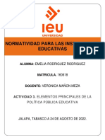 Elementos Principales de La Política Pública Educativa