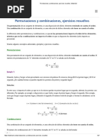 Permutaciones y Combinaciones, Ejercicios Resueltos - Matemóvil