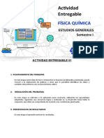 Actividad Entregable: Física Química