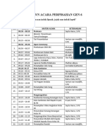 Rundown Acara Perpisahan Gen 6