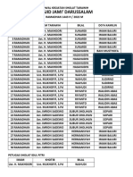 Jadwal Tarawih