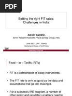 Ashwin Gambhir - Setting The Right FiT Rates Challenges in India