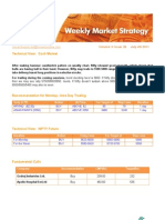 Technical View: Cash Market: Volume: 3 Issue: 26 July 4th 2011