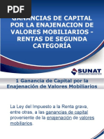 Ganancias de Capital X La Enajenación de Valores Mobiliarios Rta 2a Categoria