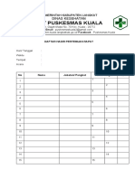 Form Daftar Hadir Rapat