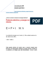 CALCULO DEL CONSUMO ELÉCTRICO Clase 04