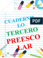 Cuadernillo Preescolar Tercero