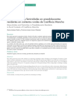 Masculinidades y Feminidades en Preadolescentes Residentes en Contextos Rurales de Castilla-La Mancha