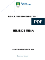 Regulamento Específico - TÊNIS de MESA - 2022