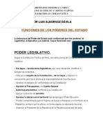 Funciones de Los Poderes Del Estado