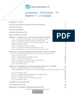 Chapitre 11 - Le Langage - Livre Du Professeur