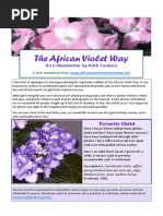 The African Violet Way 2015 Nov