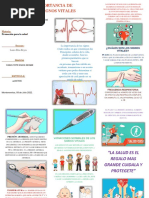 Triptico. La Importancia de Los Signos Vitales