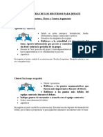 Estructura de Apertura, Cierre y Contra Argumentación