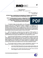 MSC.1-Circ.1163-Rev.13 - Parties To The International Convention On Standards of Training, Certification and Watchk... (Secretariat)