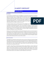 Marketing Audit Checklist