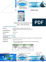 FICHA TECNICA LONZA Hipoclorito de Calcio