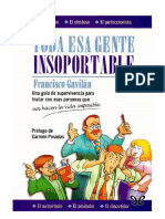 Toda Esa Gente Insoportable. Una Guía de Supervivencia... - Francisco Gavilán