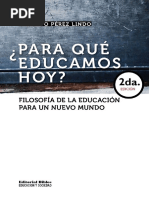 ¿Para Qué Educamos Hoy Filosofía y Teoría de La Educación (2a. e