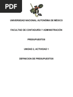 U2, A1 Definicion Depresupuesto