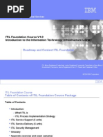 IBM Global Services: ITIL Foundation Course V1.0 Introduction To The Information Technology Infrastructure Library