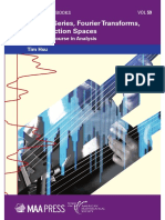 Fourier Series, Fourier Transforms, and Function Spaces: Ams / Maa Textbooks