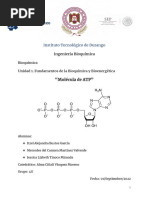 Instituto Tecnológico de Durango: "Molécula de ATP"