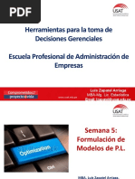 Formulación Modelos PL