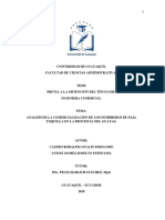 Analisis de La Comercializacion de Los Sombreros de Paja Toquilla en La Provincia Del Guayas.