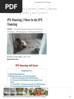 IPS Flooring - How To Do IPS Flooring